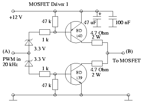 Схема Дискретного Драйвера Mosfet